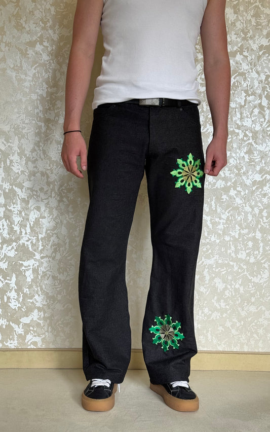 DOUBLE FLOWER DENIM